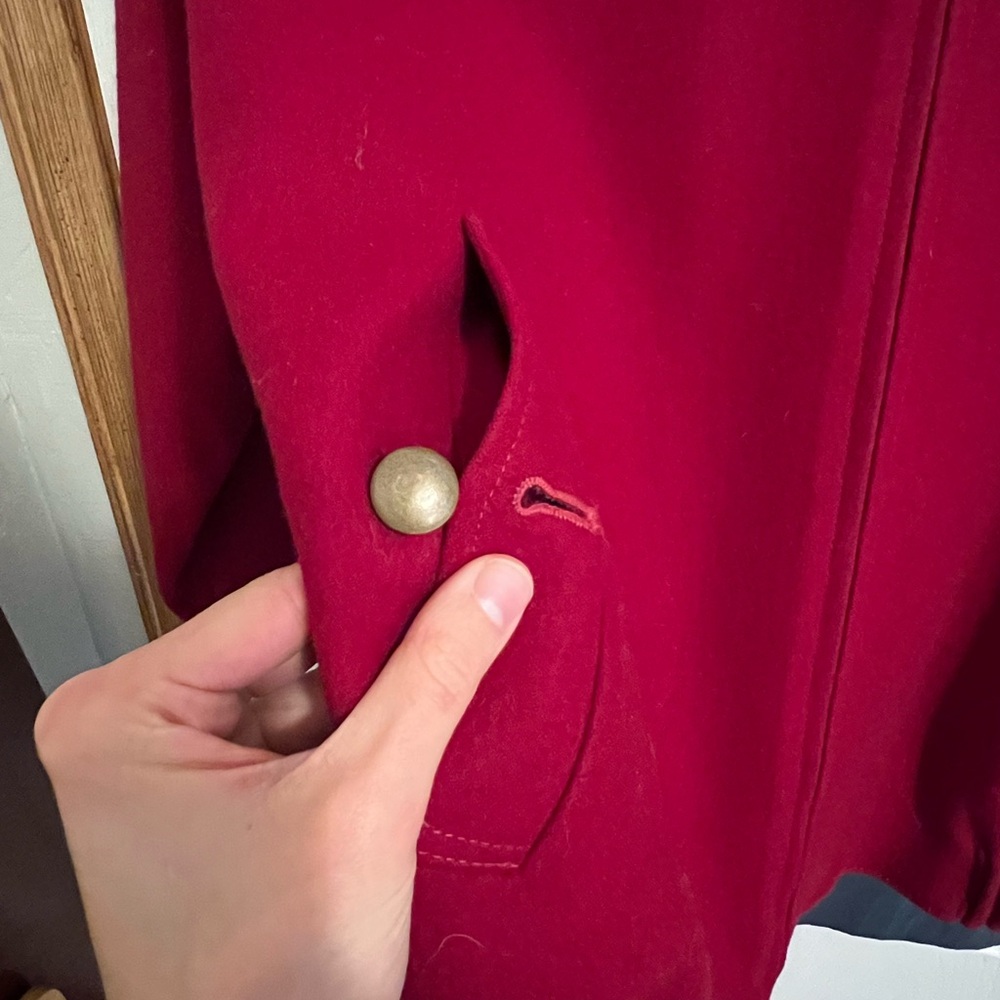Vintage Red Pendleton Wool Jacket Size Large - image 4
